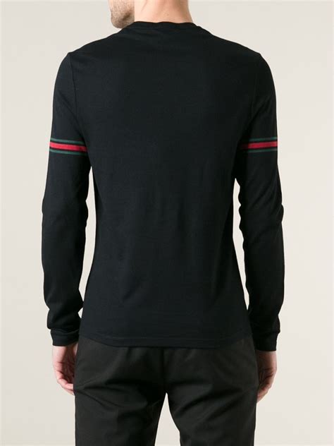 gucci black long sleeve|Gucci long sleeve t shirt.